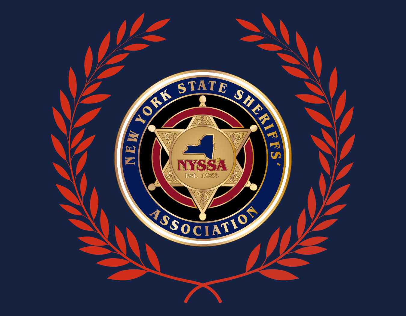 NYSSA coin in wreath